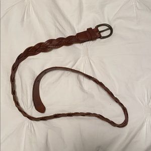 braided leather belt